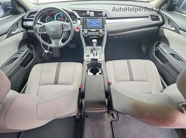JHMFC1F3XJX001754 2018 HONDA CIVIC Gray Вид панелі приладів
