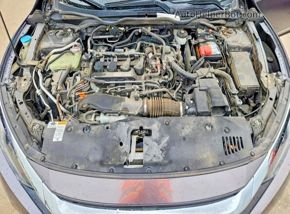 JHMFC1F3XJX001754 2018 HONDA CIVIC Gray Вид задньої частини салону