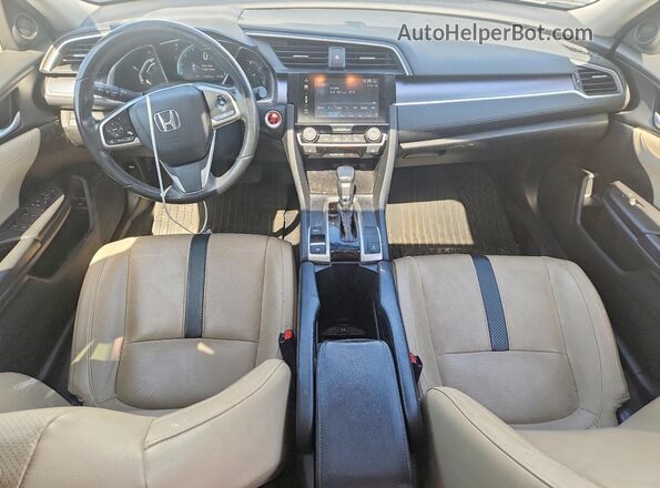 JHMFC1F71JX017697 2018 HONDA CIVIC White Առջևի վահանակի տեսք