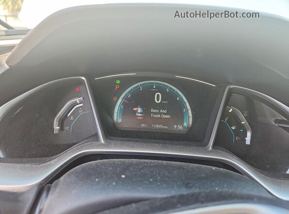 JHMFC1F71JX017697 2018 HONDA CIVIC White Սարքավորումների վահանակի տեսք