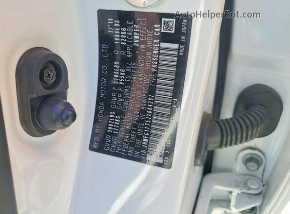 JHMFC1F75JX004287 2018 HONDA CIVIC Белый 