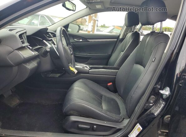 JHMFC1F77JX043706 2018 HONDA CIVIC Черный Вид салона спереди