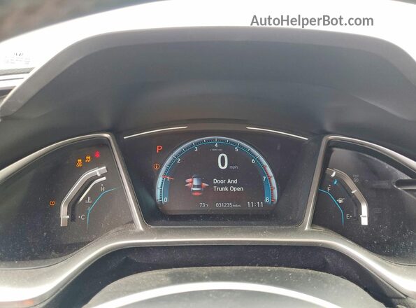 JHMFC1F77JX043706 2018 HONDA CIVIC Черный Вид щитка приборов