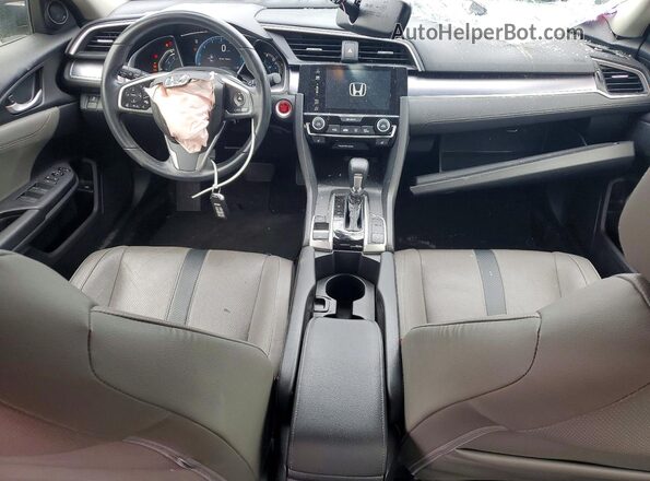 JHMFC1F78JX027031 2018 HONDA CIVIC Gray Вид панелі приладів