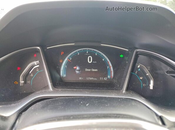JHMFC1F79JX039415 2018 HONDA CIVIC Серебряный Вид щитка приборов
