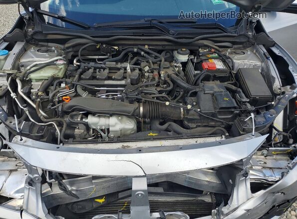 JHMFC1F79JX039415 2018 HONDA CIVIC Серебряный Вид задней части салона