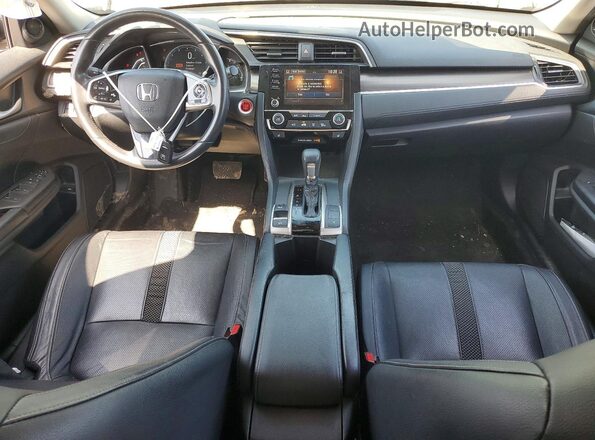 JHMFC1F7XKX007543 2019 HONDA CIVIC Gray წინა პანელის ხედი