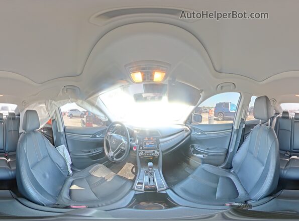 JHMFC1F7XKX007543 2019 HONDA CIVIC Gray VIN კოდის სტიკერის ხედი