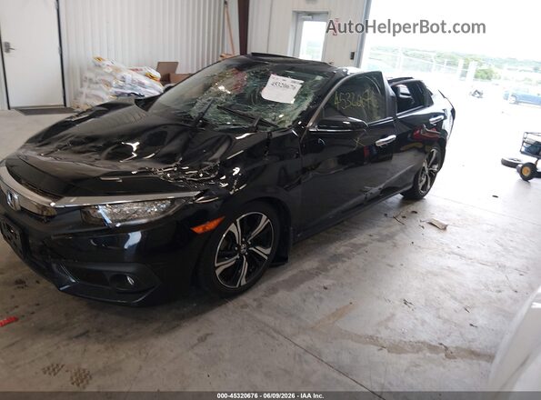 JHMFC1F91JX012016 2018 HONDA CIVIC Black Առջևի ձախ երեք քառորդ տեսարան