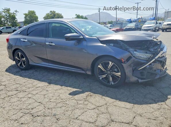JHMFC1F91JX013361 2018 HONDA CIVIC Gray Առջևի աջ