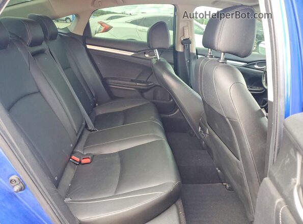 JHMFC1F92JX022795 2018 HONDA CIVIC Blue Vista de los asientos traseros