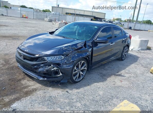 JHMFC1F92KX002192 2019 HONDA CIVIC Черный Передняя левая четверть