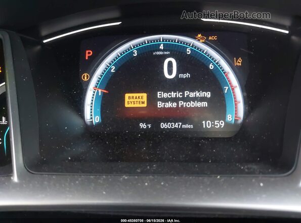 JHMFC1F92KX002192 2019 HONDA CIVIC Черный 