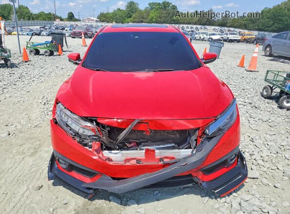 JHMFC1F98JX008013 2018 HONDA CIVIC Red Widok z przodu