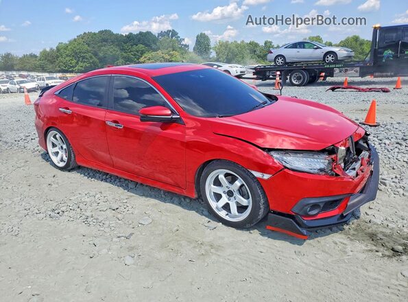 JHMFC1F98JX008013 2018 HONDA CIVIC Red Przód prawy