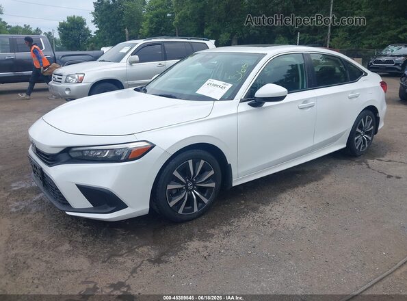 JHMFE1F73NX006085 2022 HONDA CIVIC White წინა მარცხენა ხედი სამი მეოთხედიდან