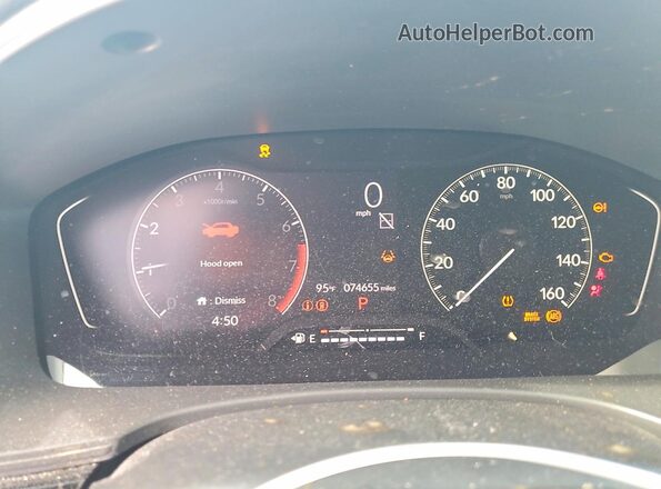 JHMFE1F75NX002023 2022 HONDA CIVIC Silver Вид щитка приладів