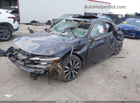 JHMFE1F76NX007182 2022 HONDA CIVIC Gray Front left