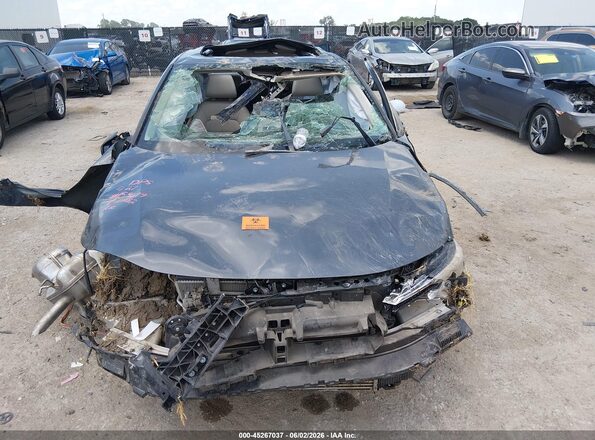JHMFE1F76NX007182 2022 HONDA CIVIC Gray Rear view