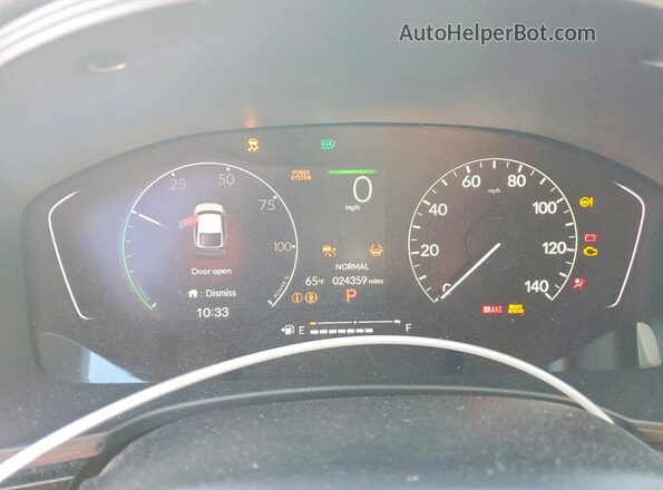 JHMFL4H80SX004206 2025 HONDA CIVIC Black Widok zestawu wskaźników