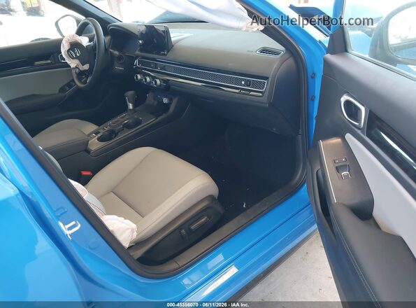 JHMFL4H97SX003465 2025 HONDA CIVIC Синий Вид салона спереди