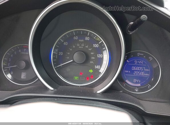 JHMGK5H52GS014467 2016 HONDA FIT Gray Vista de los asientos traseros