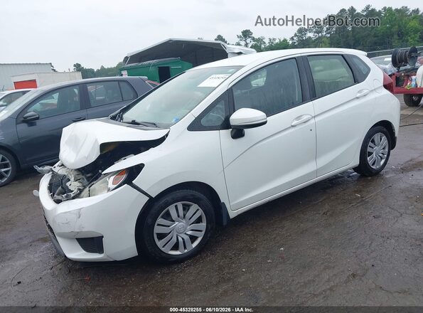 JHMGK5H52GS015327 2016 HONDA FIT White წინა მარცხენა ხედი სამი მეოთხედიდან