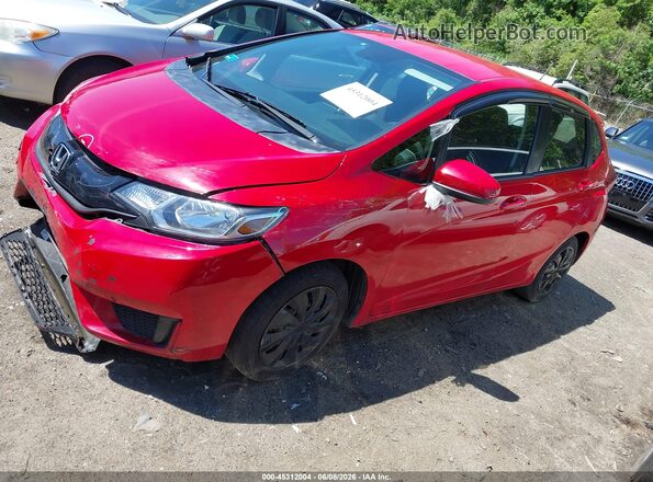 JHMGK5H53GS008340 2016 HONDA FIT Red Передня ліва чверть