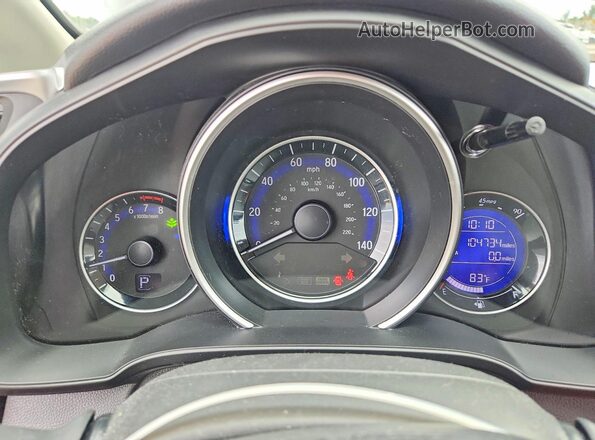 JHMGK5H71HS004242 2017 HONDA FIT Серый Вид щитка приборов