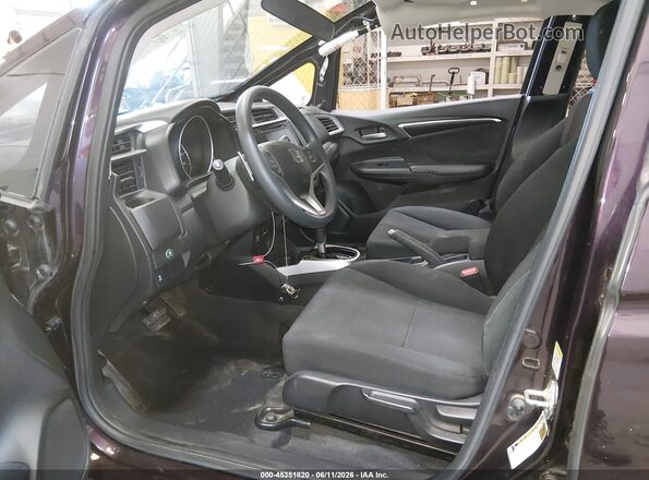 JHMGK5H75GS005828 2016 HONDA FIT Purple Вид салону спереду