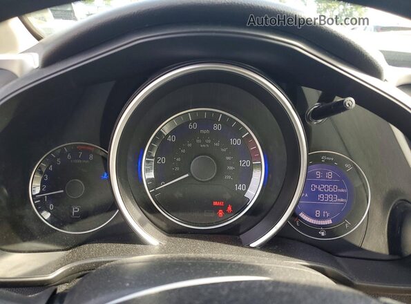 JHMGK5H75HS022923 2017 HONDA FIT Red Vista del cuadro de instrumentos