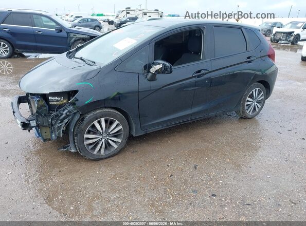 JHMGK5H76GS005918 2016 HONDA FIT Black წინა მარცხენა ხედი სამი მეოთხედიდან