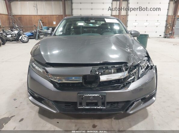 JHMZC5F10JC006553 2018 HONDA CLARITY PLUG-IN HYBRID Gray Front view