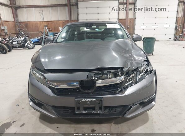 JHMZC5F10JC006553 2018 HONDA CLARITY PLUG-IN HYBRID Gray Instrument cluster view