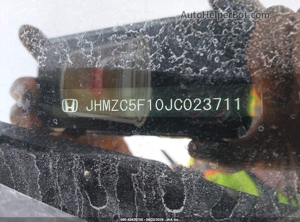 JHMZC5F10JC023711 2018 HONDA CLARITY Gray Vista del compartimento del motor