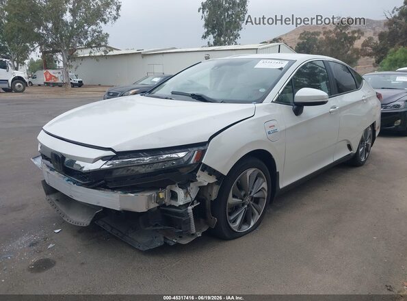 JHMZC5F11KC005798 2019 HONDA CLARITY White Առջևի ձախ երեք քառորդ տեսարան