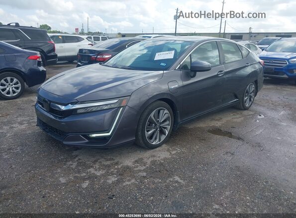 JHMZC5F13JC009933 2018 HONDA CLARITY Gray Առջևի ձախ երեք քառորդ տեսարան