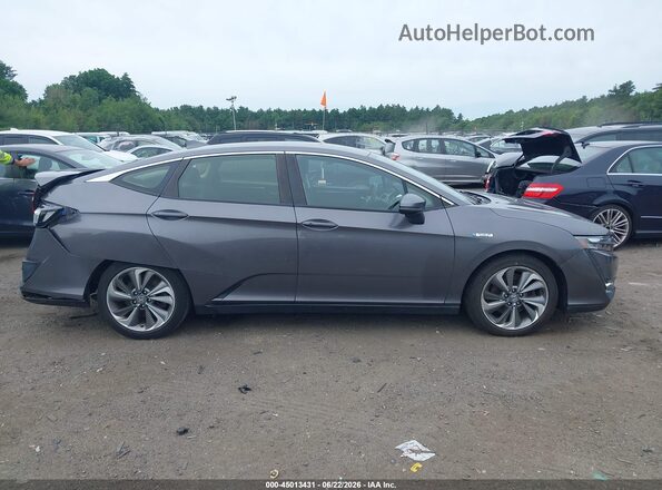 JHMZC5F14JC021654 2018 HONDA CLARITY Gray Rear interior view