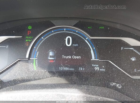 JHMZC5F17JC007005 2018 HONDA CLARITY PLUG-IN HYBRID Black Հետևի նստատեղերի տեսք