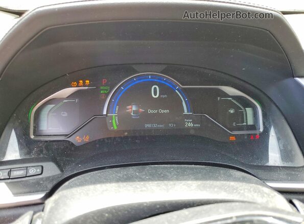 JHMZC5F17JC008980 2018 HONDA CLARITY Black Vista del cuadro de instrumentos