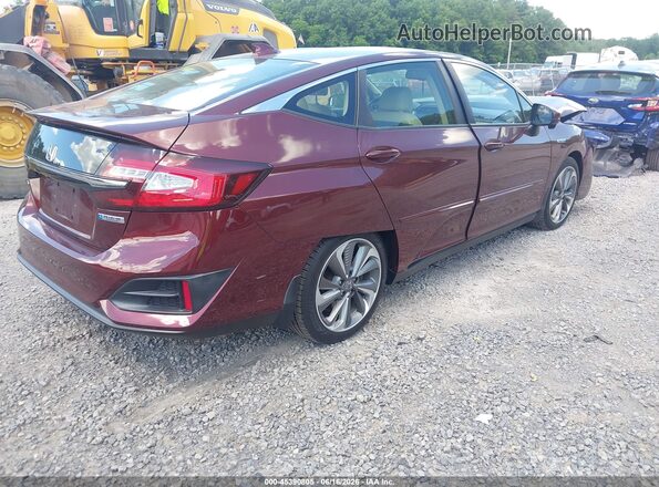JHMZC5F17JC013161 2018 HONDA CLARITY PLUG-IN HYBRID Бордовый Задняя правая четверть