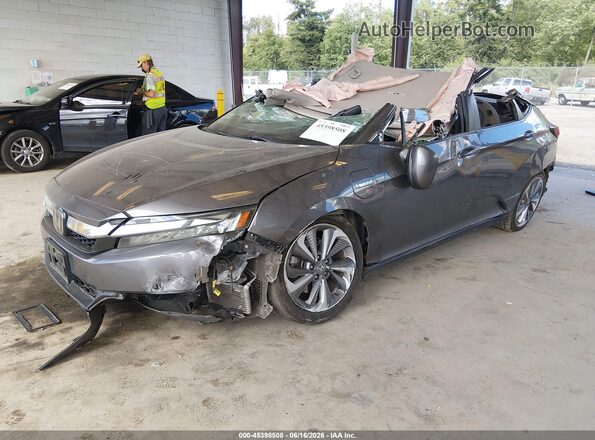 JHMZC5F18JC007000 2018 HONDA CLARITY Gray Առջևի ձախ երեք քառորդ տեսարան