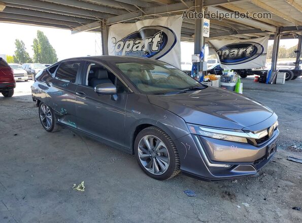 JHMZC5F18JC009233 2018 HONDA CLARITY Серый Передняя правая четверть