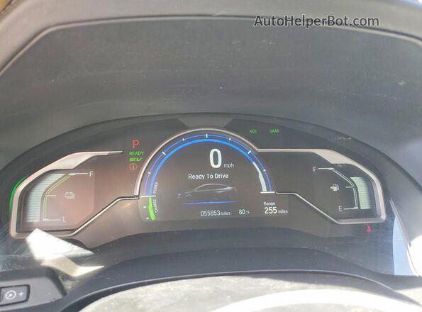 JHMZC5F31JC001475 2018 HONDA CLARITY Белый Вид щитка приборов