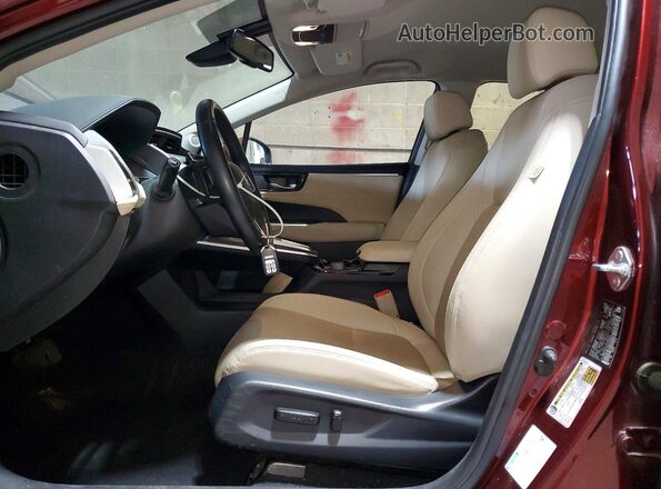 JHMZC5F32JC008323 2018 HONDA CLARITY Бордовый Вид салона спереди