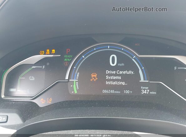 JHMZC5F34JC009747 2018 HONDA CLARITY Silver უკანა სავარძლების ხედი