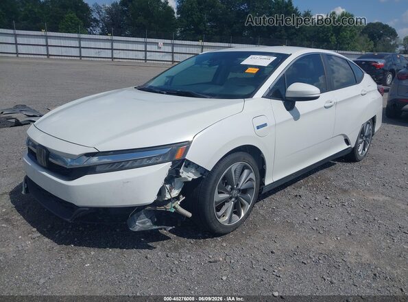 JHMZC5F34JC014284 2018 HONDA CLARITY PLUG-IN HYBRID White Առջևի ձախ երեք քառորդ տեսարան