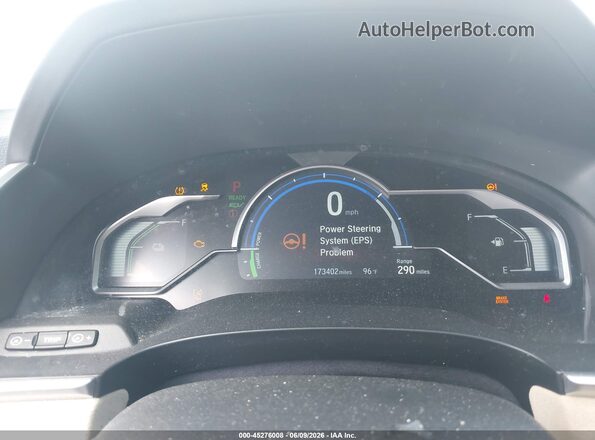 JHMZC5F34JC014284 2018 HONDA CLARITY PLUG-IN HYBRID White Հետևի նստատեղերի տեսք