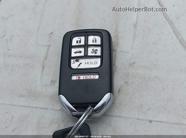 JHMZC5F34JC022661 2018 HONDA CLARITY Blue Առջևի վահանակի տեսք