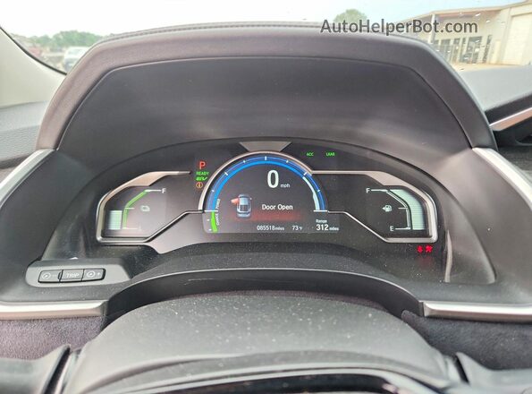 JHMZC5F35JC012673 2018 HONDA CLARITY Black ხელსაწყოთა პანელის ხედი